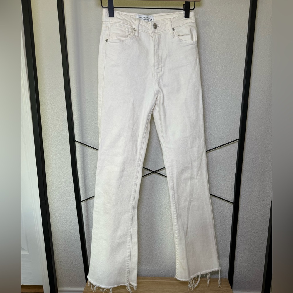 Just black denim bootcut jeans